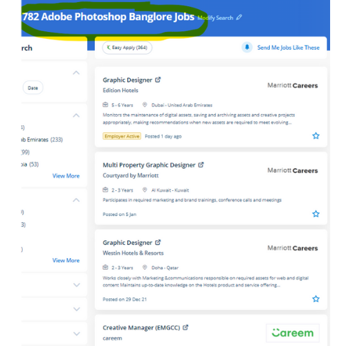 Adobe Photoshop internship jobs in Trivandrum