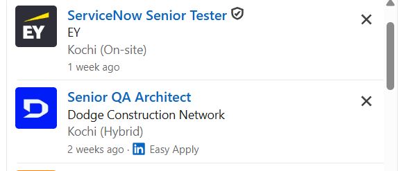 AI for Software Testing internship jobs in Cochin