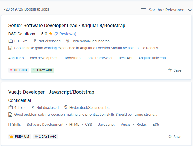Bootstrap internship jobs in Coimbatore