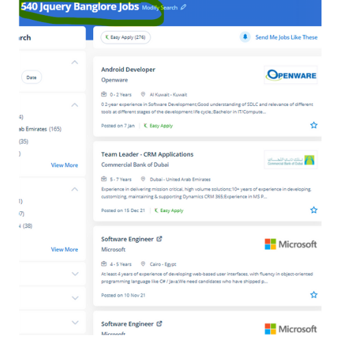 JQuery internship jobs in Chennai
